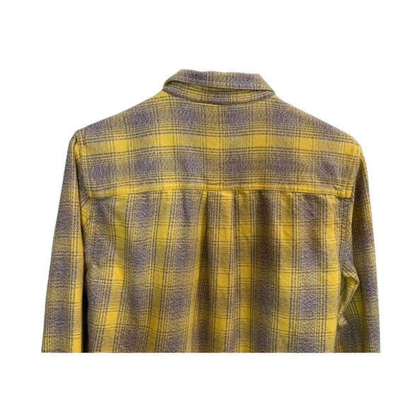 Toad & Co Shirt Bodie Women Size Small Yellow Gray Organic Cotton 1/4 Zip - Picture 8 of 12